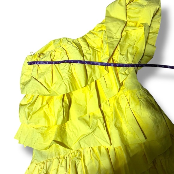 Tuckernuck Hyacinth House Yellow Ruffle Sofie Mini Dress Size XL new with tags - Picture 8 of 11
